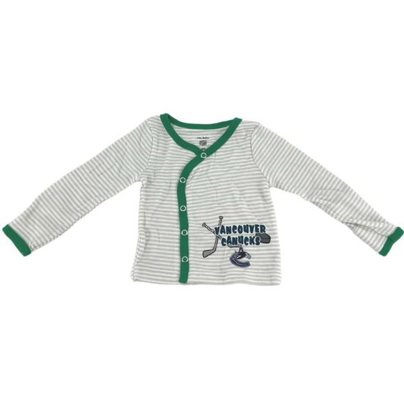 NHL | NHL Baby Vancouver Canucks Clothing Set | 3 Pieces | Green & White | 3-6M - Picture 7 of 8